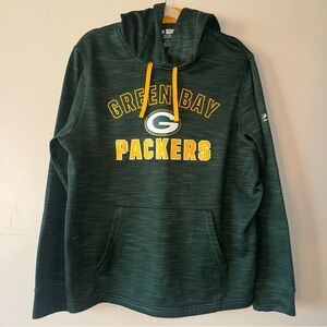 Majestic NFL Green Bay Packers Pullover Hoodie TX3 Warmth Men’s Size: Large